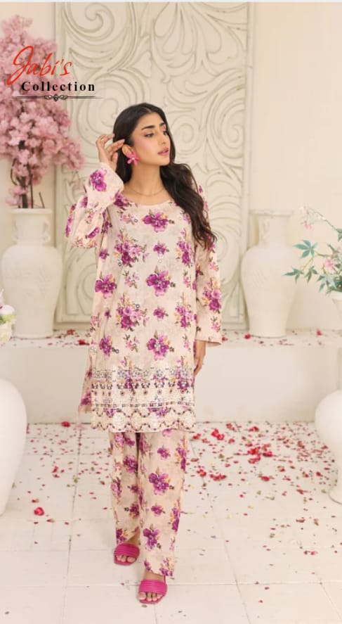 Premium Floral Print 2-Piece Lawn Suit
